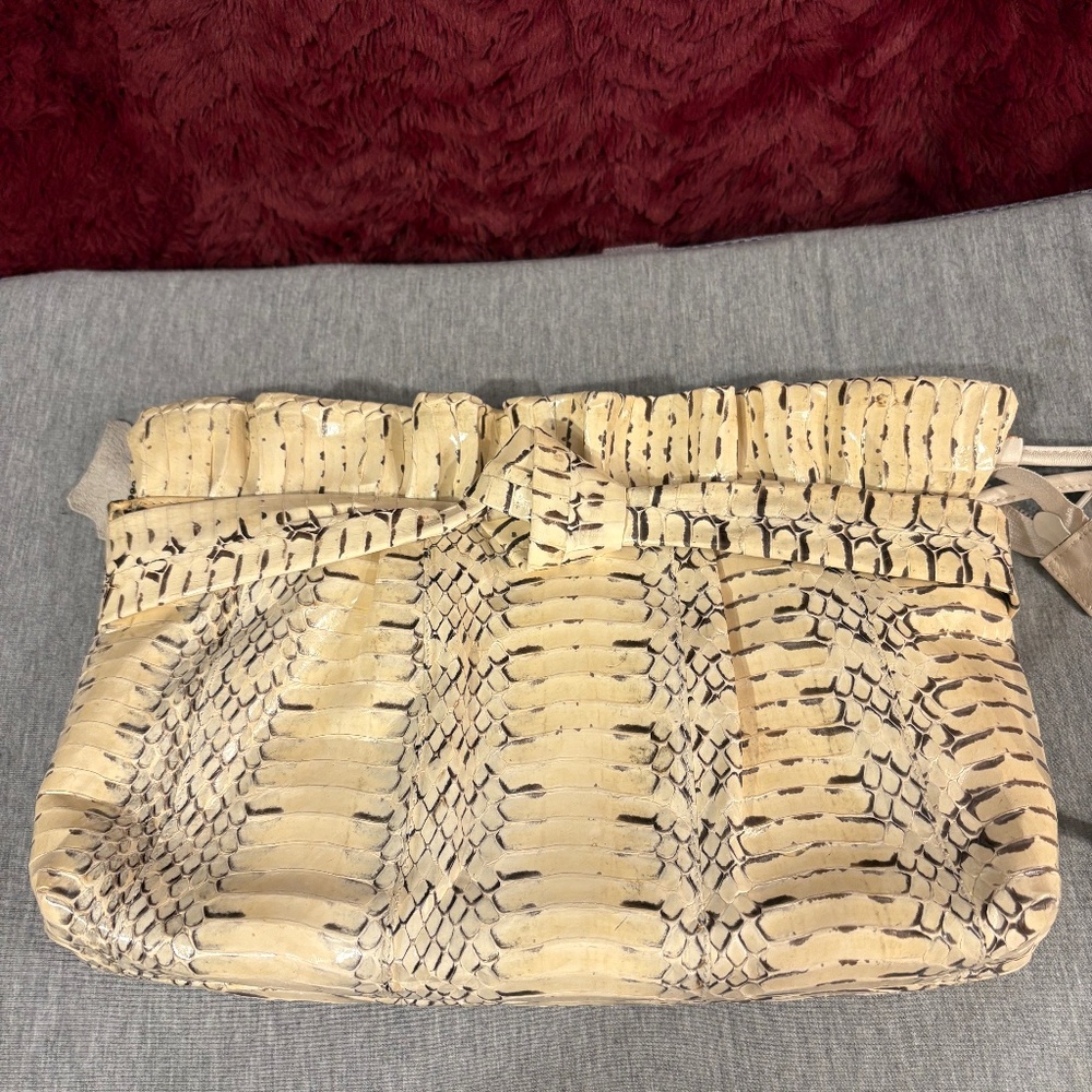 Lyrella Snakeskin Bag